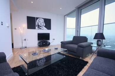Stunning two bed available on the 27th floor in Landmark, only £590 per week!